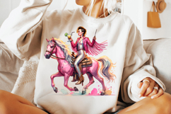 cowgirl riding horse png, pink cowgirl sublimation design, western cowgirl horse clipart, rodeo cowgirl riding png, girly cowgirl horse design, country girl horse sublimation png, trendy cowgirl riding clipart, cowgirl pink aesthetic png, rustic western c