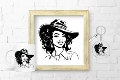 Cowgirl SVG File For Cricut Black Girl