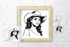 Cowgirl SVG File For Cricut Black Woman