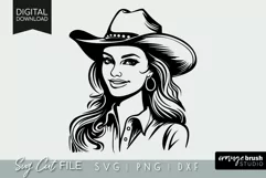 Cowgirl SVG File For Cricut Country Girl