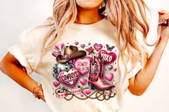 Cowgirl Valentine&#039;s Day PNG, Howdy Valentine PNG, Western Product Image 1