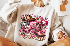 Cowgirl Valentine&#039;s Day PNG, Howdy Valentine PNG, Western Product Image 2