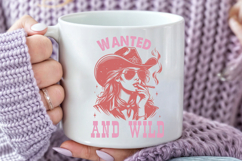 Cowgirl Wanted And Wild Sublimation PNG Product Image 5