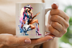 cowgirl electric guitar png, western rock cowgirl clipart, girly cowgirl sublimation design, electric guitar cowgirl png file, rustic cowgirl music clipart, trendy western guitar sublimation, country rock cowgirl png art, cowgirl singer electric guitar de