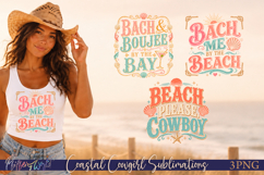 Coastal Cowgirl Sublimation Designs | Beach Summer Product Image 1