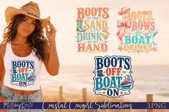 Coastal Cowgirl Sublimation Designs | Western Beach Product Image 1