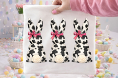 Cowhide Bunny Easter PNG, Funny Easter PNG, Happy Easter PNG Product Image 2