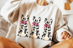 Cowhide Bunny Easter PNG, Funny Easter PNG, Happy Easter PNG Product Image 5