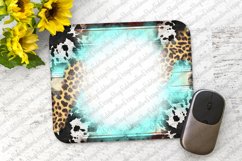 Cowhide Leopard Mouse Pad Sublimation - Bleached Mouse Pad Product Image 1