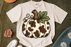 Cowhide Pumpkin Png, Pumpkin Sublimation Product Image 2