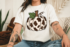Cowhide Pumpkin png, Pumpkin Sublimation Product Image 3