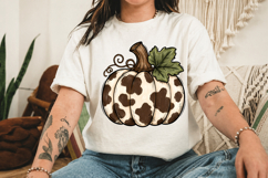 Cowhide Pumpkin Png, Pumpkin Sublimation Product Image 3