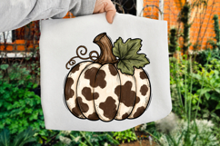 Cowhide Pumpkin Png, Pumpkin Sublimation Product Image 4