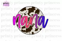 Cowhide Nana png, Western Nana sublimation design Product Image 3