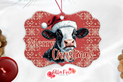 Merry Christmas Cow | Farmhouse | Benelux Christmas Ornament Product Image 1