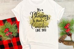 It&#039;s a Blessing to Have a Coworker Like You Ornament Sublimation I Coworkers Christmas Ornament Sublimation PNG