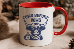 Cows Before Vows Christmas SVG | Funny Holiday Cow Wedding Product Image 3