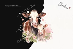 Mommy and Me Cow PNG | Spring PNG Product Image 2