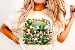 St Patrick&#039;s Day Funny Cows PNG, Lucky Day PNG, Shamrock PNG Product Image 1