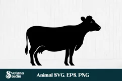 Cute cow SVG | Animal SVG | Highland cow SVG Product Image 3