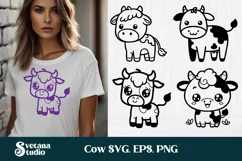 Cute cow SVG | Animal SVG | Highland cow SVG Product Image 1