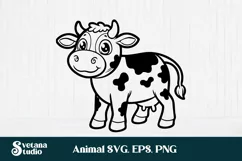 Cute cow SVG | Animal SVG | Highland cow SVG Product Image 2