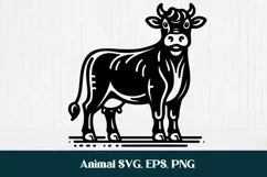 Cute cow SVG | Animal SVG | Highland cow SVG Product Image 5