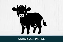 Cute cow SVG | Animal SVG | Highland cow SVG Product Image 2