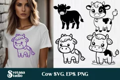 Cute cow SVG | Animal SVG | Highland cow SVG Product Image 1