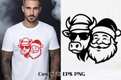 Cute highland cow SVG design | Farm animal SVG silhouette Product Image 1