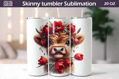 Tote Lunch Bag And Tumbler | Highland Cow Lunch Bag Product Image 2