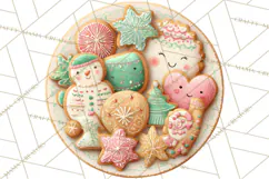 Cozy Christmas Clipart, Warm Winter Holiday PNG Product Image 5