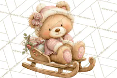 Cozy Christmas Clipart, Warm Winter Holiday PNG Product Image 2