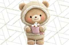 Cozy Christmas Clipart, Warm Winter Holiday PNG Product Image 5