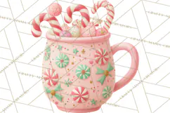 Cozy Christmas Clipart, Warm Winter Holiday PNG Product Image 2