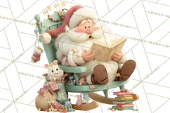 Cozy Christmas Clipart, Warm Winter Holiday PNG Product Image 4