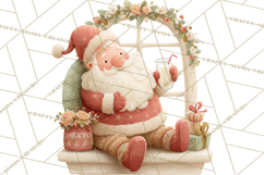 Cozy Christmas Clipart, Warm Winter Holiday PNG Product Image 2