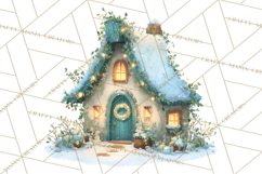 Cozy Christmas Clipart, Warm Winter Holiday PNG Product Image 4