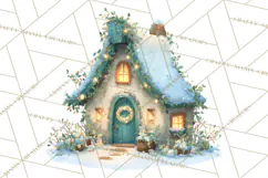 Cozy Christmas Clipart, Warm Winter Holiday PNG Product Image 4