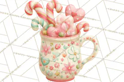 Cozy Christmas Clipart, Warm Winter Holiday PNG Product Image 4