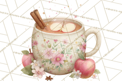 Cozy Christmas Clipart, Warm Winter Holiday PNG Product Image 5