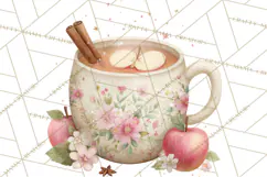 Cozy Christmas Clipart, Warm Winter Holiday PNG Product Image 5