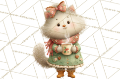 Cozy Christmas Clipart, Warm Winter Holiday PNG Product Image 2