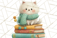 Cozy Christmas Clipart, Warm Winter Holiday PNG Product Image 3