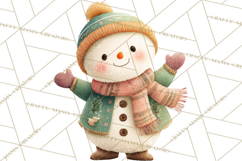 Cozy Christmas Clipart, Warm Winter Holiday PNG Product Image 2