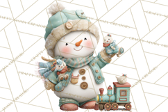 Cozy Christmas Clipart, Warm Winter Holiday PNG Product Image 5