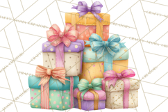 Cozy Christmas Clipart, Warm Winter Holiday PNG Product Image 2