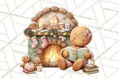 Cozy Christmas Clipart, Warm Winter Holiday PNG Product Image 4