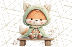 Cozy Christmas Clipart, Warm Winter Holiday PNG Product Image 5
