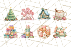 Cozy Christmas Clipart, Warm Winter Holiday PNG Product Image 2